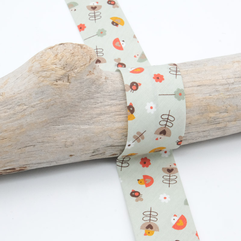 Kairos 30MM Verde Bias Tape - Maison Klem